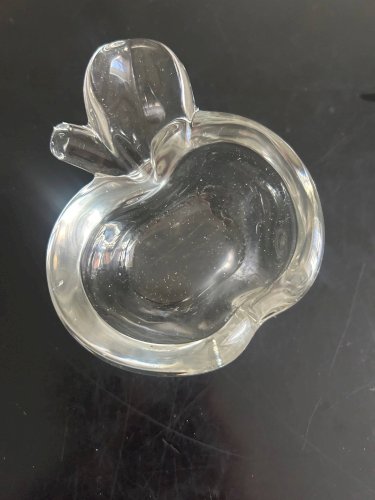 Vide poche pomme en cristal