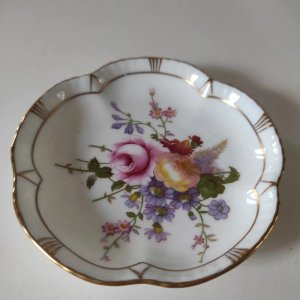 Vide poche, porte bagues en porcelaine fine Anglaise Royal CrownDerby