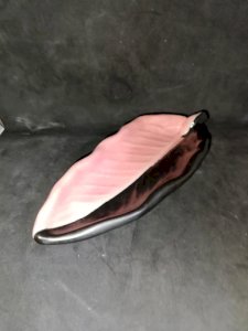 vintage Vallauris leaf-shaped ashtray in good condition