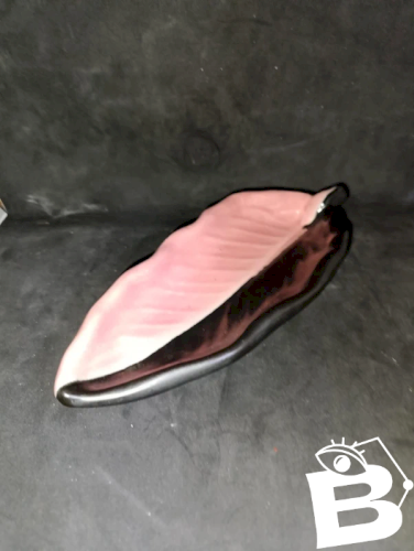 vide poche vintage vallauris en forme de feuille en bon etat