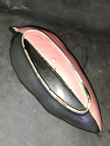 vide poche vintage vallauris en forme de feuille en bon etat