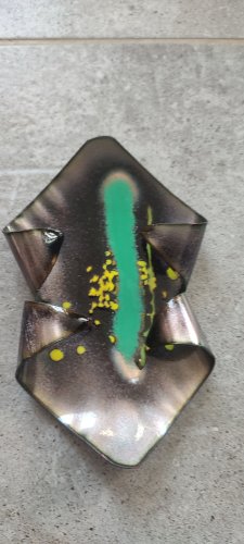 Vide-poches X5 en Rame Smaltato  Italie, années 60-70