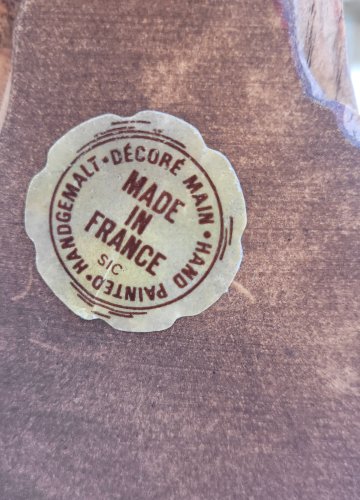 Vierge à l'enfant polychrome 