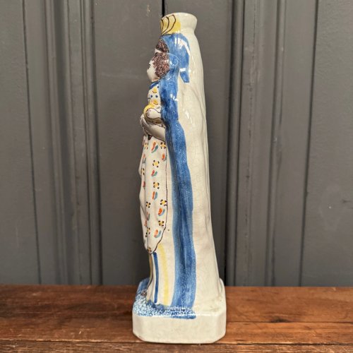 Vierge d'accouchée en faïence XIXe Ste Marie L9235