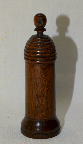 -VIERGE de VOYAGE en ARGENT Poinçon Sanglier dans ETUI BOIS avec VUES BOUTON  D