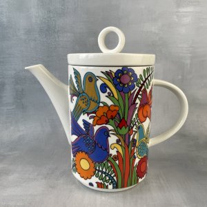 VILLEROY & BOCH Théière cafetière décor oiseaux et fleurs colorés ACAPULCO
