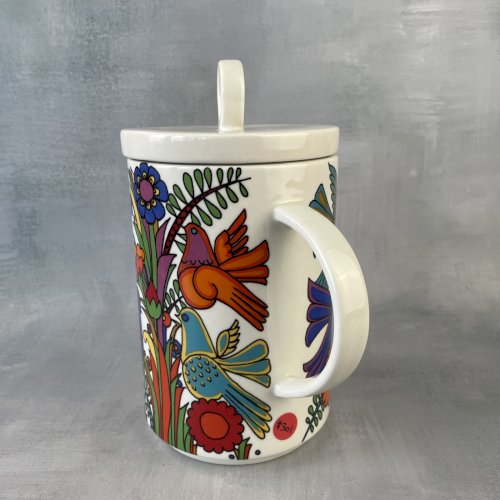 VILLEROY & BOCH Théière cafetière décor oiseaux et fleurs colorés ACAPULCO