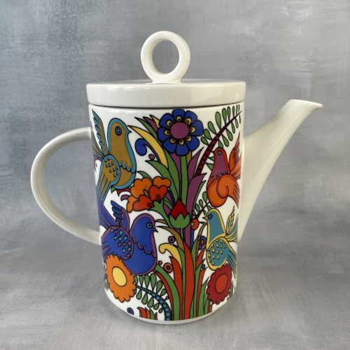 VILLEROY & BOCH Théière cafetière décor oiseaux et fleurs colorés ACAPULCO