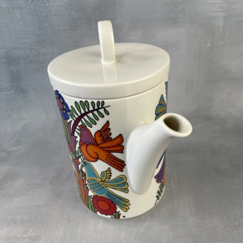 VILLEROY & BOCH Théière cafetière décor oiseaux et fleurs colorés ACAPULCO