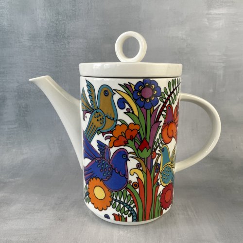 VILLEROY & BOCH Théière cafetière décor oiseaux et fleurs colorés ACAPULCO
