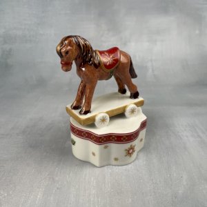 VILLEROY & BOCH Toys Delight figurine horse wheels rocking horse Christmas decor