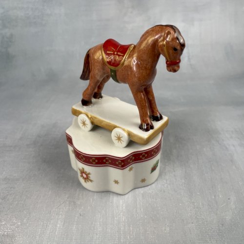 VILLEROY & BOCH Toys Delight figurine cheval roulettes rocking horse déco Noël
