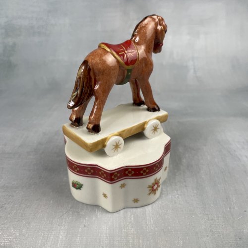 VILLEROY & BOCH Toys Delight figurine cheval roulettes rocking horse déco Noël