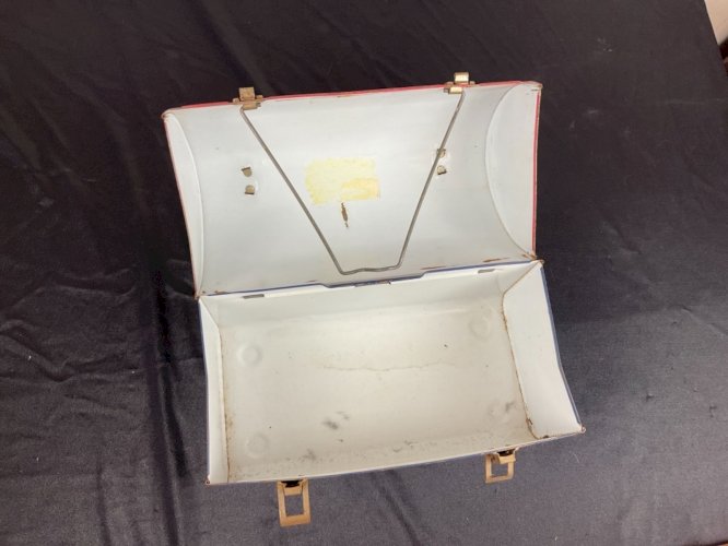 Vintage Ancienne Boîte à Lunch ,US Mail Métal Dôme 1969 Aladdin