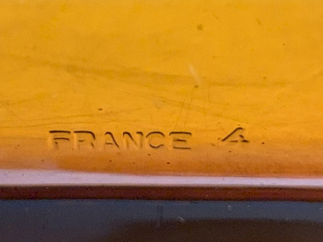 Plateau à apéritif vintage à 4 compartiments, par Vereco, France, années 1970. 