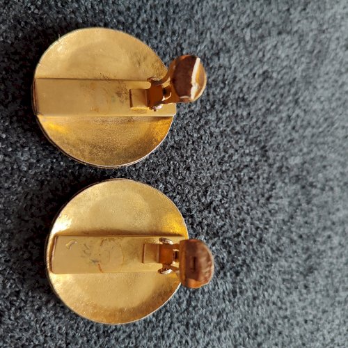 Vintage clips boucles d'oreilles Torrente Paris.