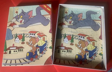 Vintage Tom&Jerry puzzle 99 pieces 1967 publisher B.C.F