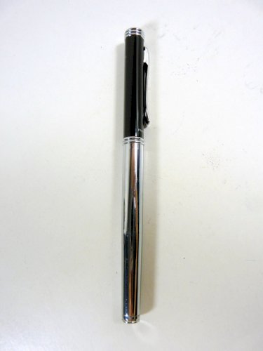 Vintage stylo à plume PIERRE BALMAIN made in France argenté/noir signé