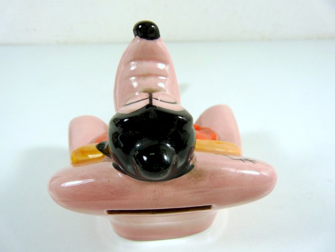 Vintage tirelire faïence Warner Bros Production 1963, signé, L - 25 cm