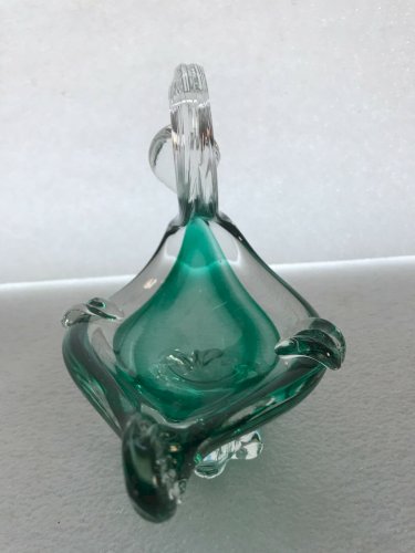 vintage/rétro cendrier déco cygne Murano? année 60  verre allongé