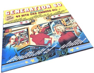 Vinyle 33 tours  Génération 60 interprète 45 Hits des années 60 45 Hits  (1981) CBS 855000   