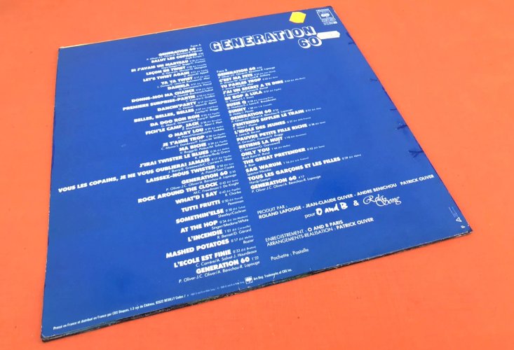 Vinyle 33 tours  Génération 60 interprète 45 Hits des années 60 45 Hits  (1981) CBS 855000   