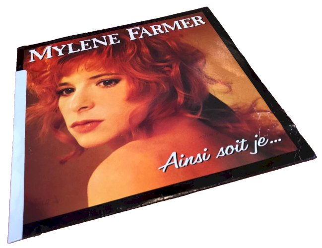 Vinyle 45 tours   Mylène Farmer  Ainsi soit-je...  (1988)  Polydor 887 448-7   