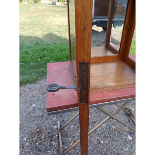 Vitrine Année 30 Bois Vitres Bisautées