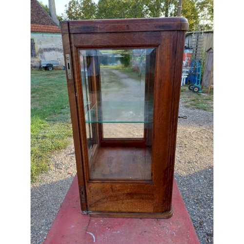 Vitrine Année 30 Bois Vitres Bisautées
