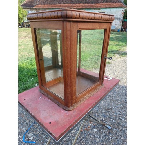 Vitrine Année 30 Bois Vitres Bisautées