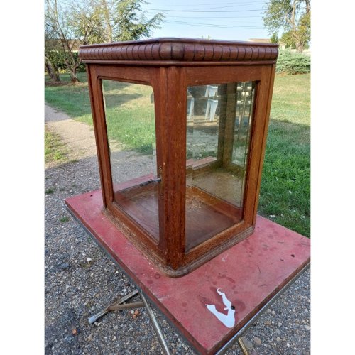 Vitrine Année 30 Bois Vitres Bisautées