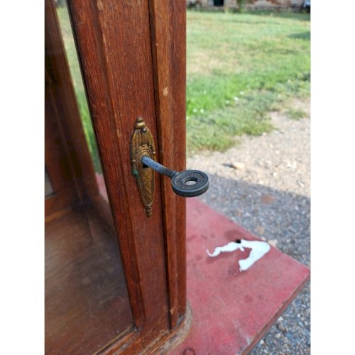Vitrine Année 30 Bois Vitres Bisautées