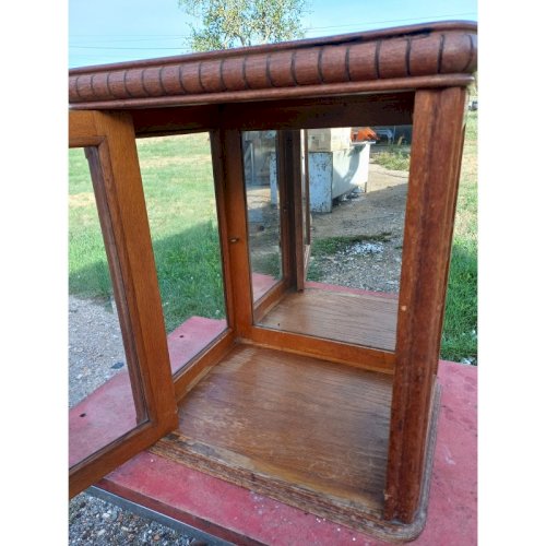 Vitrine Année 30 Bois Vitres Bisautées