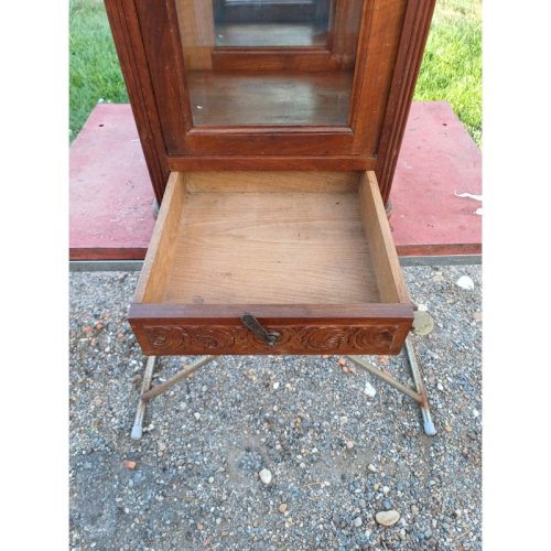 Vitrine Année 30 Bois Vitres Bisautées