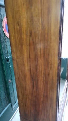 VITRINE BIBLIOTHEQUE 1 PORTE EN NOYER DU XIX ème SIECLE