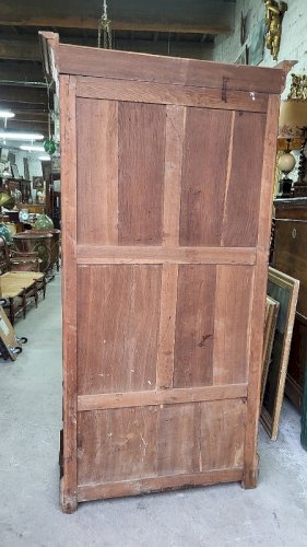 VITRINE BIBLIOTHEQUE 1 PORTE EN NOYER DU XIX ème SIECLE