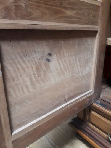 Vitrine bibliothèque H234 noyer XIX°