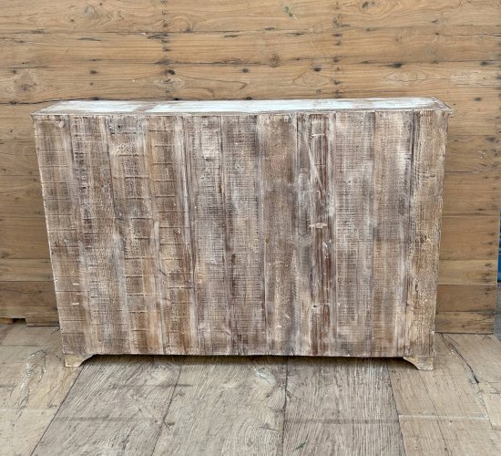 Vitrine en teck birman avec portes coulissantes