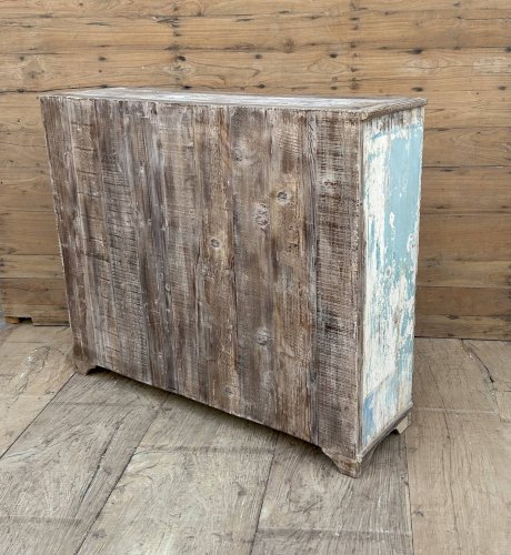 Vitrine en teck birman avec portes coulissantes