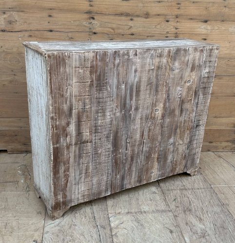 Vitrine en teck birman avec portes coulissantes