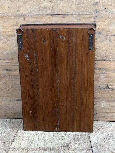 Vitrine murale art déco en teck birman