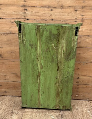 Vitrine murale en teck birman avec patine dorigine