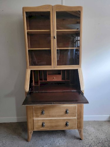 Vitrine secrétaire scriban Anglais ancien