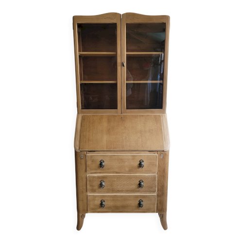 Vitrine secrétaire scriban Anglais ancien