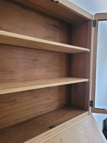 Vitrine secrétaire scriban Anglais ancien