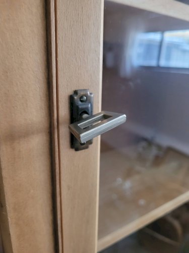 Vitrine secrétaire scriban Anglais ancien