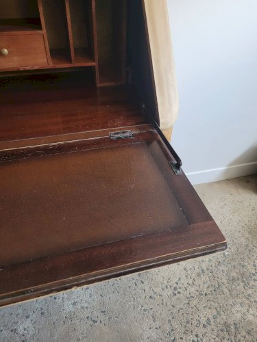 Vitrine secrétaire scriban Anglais ancien