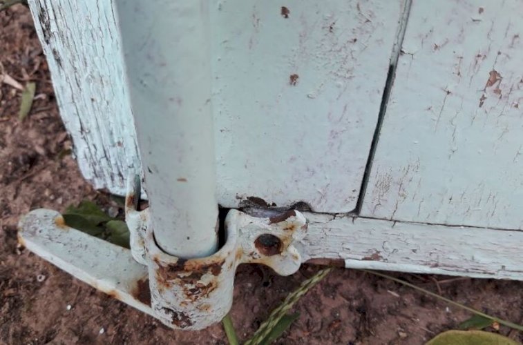 Petit Volet ancien bois H104xL54cm