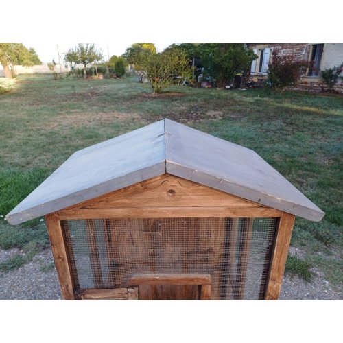 Volière Cage a Oiseaux Bois et Grillage