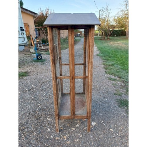 Volière Cage a Oiseaux Bois et Grillage
